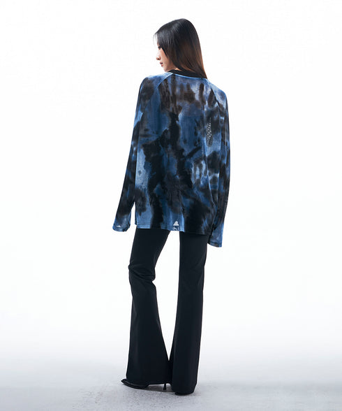 Blurred Print Top